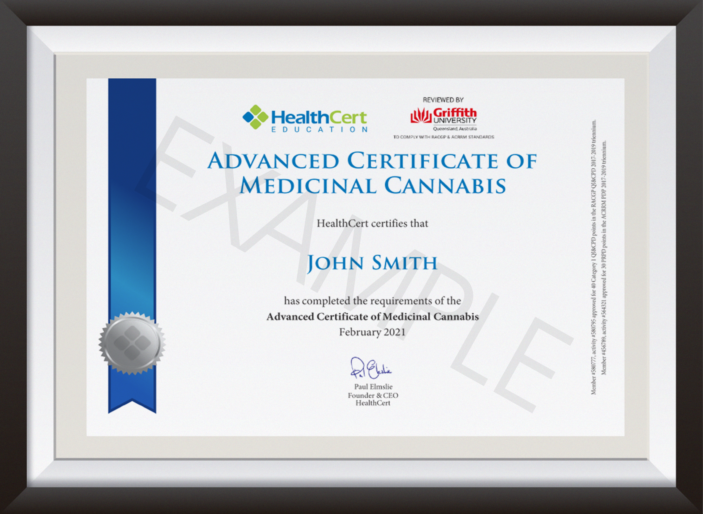 Advanced Certificate Of Medicinal Cannabis